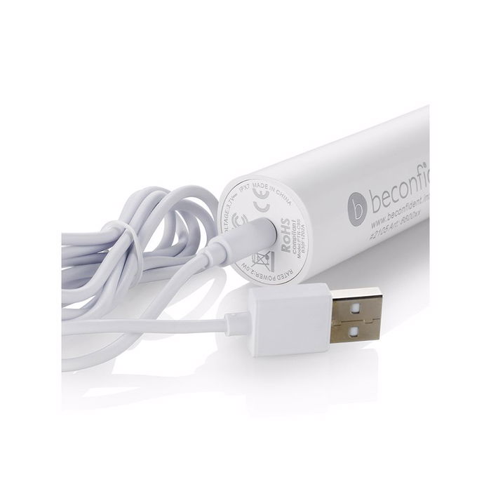 Beconfident Cepillo de Dientes Eléctrico Sonic Silver Blanco/Plateado para Blanqueamiento Dental 1 Unidad