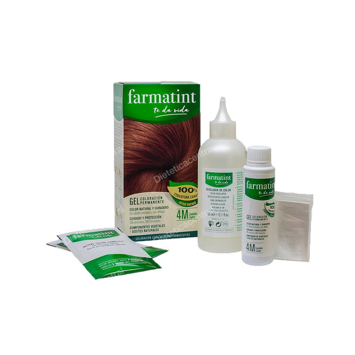 Farmatint Gel Coloración Permanente 4m-Castaño Caoba
