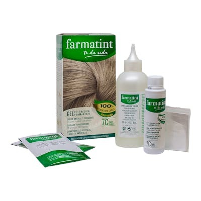 Farmatint Gel Coloración Permanente 7c-Rubio Ceniza 5 u. (Pack 5 unidades)​