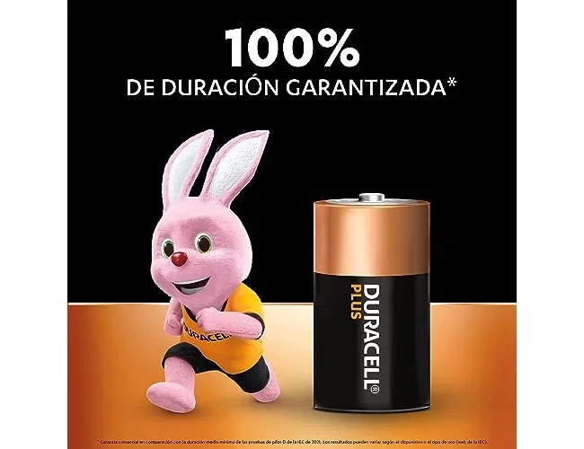Duracell Plus Power Pilas Alcalinas D LR20/MN1300 Pack de 2