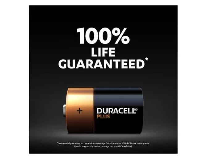 Duracell Plus Power Pilas Alcalinas LR20/MN1300 Tamaño D, Pack de 2 Duracell Plus Power Pilas Alcalinas LR20/MN1300 Tamaño D, Pack de 2