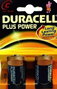 Duracell Plus Power Pilas Alcalinas C LR14 MN1400, Pack de 2
