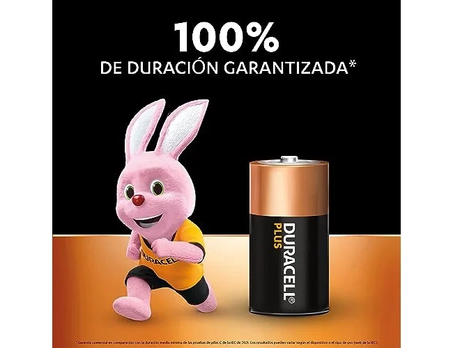 Duracell Plus Power Pilas C MN1400 LR14 1,5V (Pack de 2)