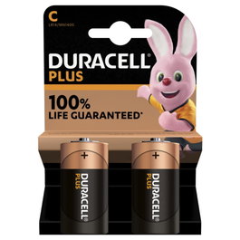 Duracell Plus Power Pilas C MN1400 LR14 1,5V (Pack de 2)