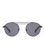 Hawkers Nº9 Gafas de Sol All Black Redondas Unisex, Lentes Categoria 3 UV400, Montura Acero Inoxidable, 50 mm de Diámetro de Lente