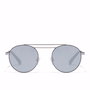 Hawkers - Gafas de Sol Redondas Unisex #mirror, Montura Acero Inoxidable Negra, Lentes TR18 Cat.3 UV400, Diámetro 50 mm