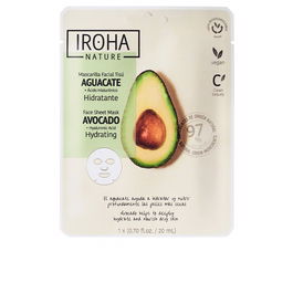 Iroha Mascarilla Facial Tisú Hidratante con Aguacate y Ácido Hialurónico - 1 Unidad