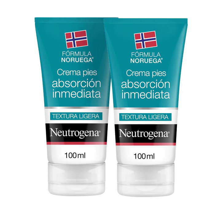 Neutrogena Crema de Pies de Absorción Inmediata Pack de 2 x 100 ml Neutrogena Crema de Pies de Absorción Inmediata Pack de 2 x 100 ml