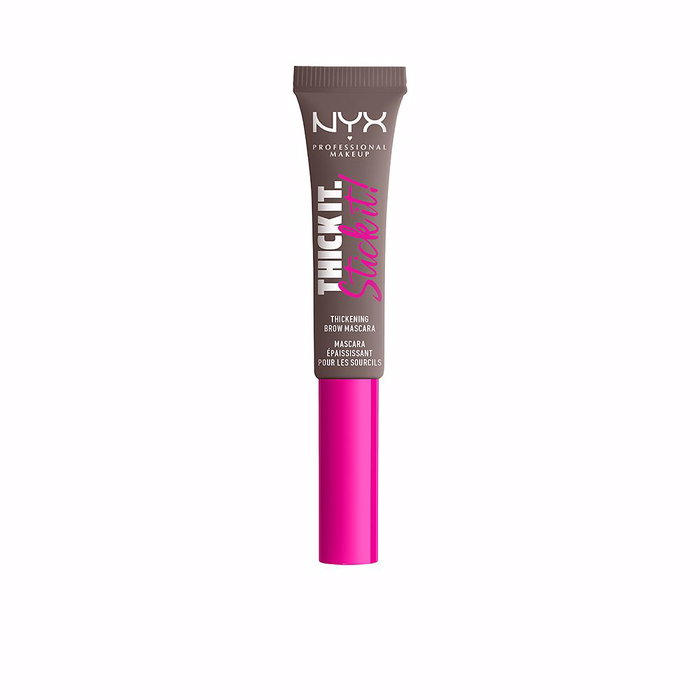 NYX Professional Makeup Thick it. Stick it! Brow Mascara para Cejas, 16h Duración, Vegano - Tono #05 Cool Ash Brown