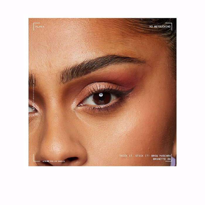 NYX Professional Makeup Thick it. Stick it! Máscara de Cejas, Fórmula Vegana, Duración 16h, Define y Engrosa, Tono #06-Brunette