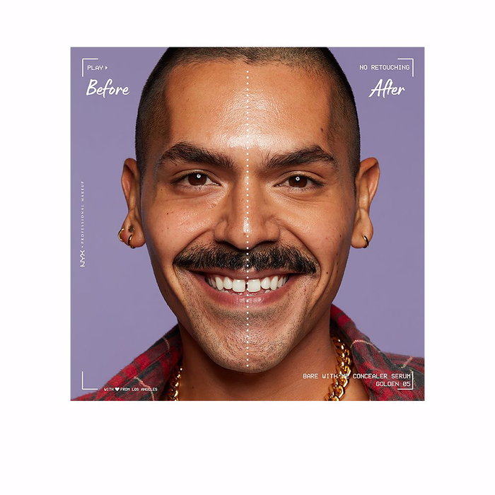 NYX Professional Makeup Bare With Me Suero Corrector Serum, 9.6 ml, #05 Golden