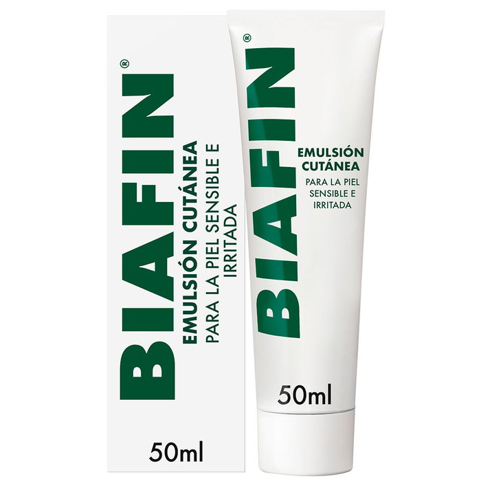 Biafin - EMULSIÓN CUTÁNEA crema regeneradora 50 ml - Tratamiento facial hidratante y anti rojeces para piel sensible e irritada