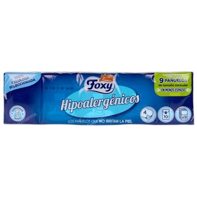 Foxy Pack de 10 paquetes de pañuelos hipoalergénicos