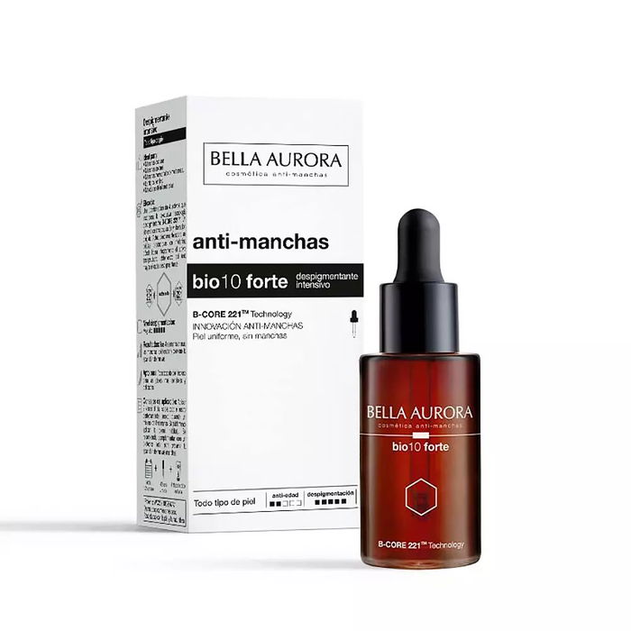 Bella Aurora Bio10 Forte Serum Despigmentante Antiedad con Gotero para Todo Tipo de Piel, Tratamiento Efectivo para Manchas Oscuras Bella Aurora Bio10 Forte Serum Despigmentante Antiedad con Gotero para Todo Tipo de Piel, Tratamiento Efectivo para Manchas Oscuras