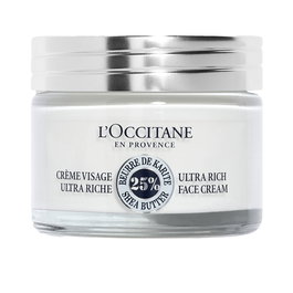 L'Occitane En Provence - Crema de Manteca de Karité Ultra Rica para Rostro - Tratamiento Facial Hidratante para Piel Seca y Sensible - 50 ml