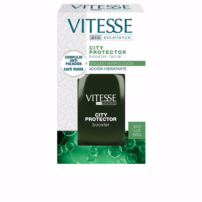 Vitesse CITY PROTECTOR Booster Facial 30 ml - Tratamiento Hidratante con Protección Antipolución y Anti Luz Azul para Todo Tipo de Pieles Vitesse CITY PROTECTOR Booster Facial 30 ml - Tratamiento Hidratante con Protección Antipolución y Anti Luz Azul para Todo Tipo de Pieles
