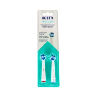 Kin KIN TOTAL CLEAN cabezal cepillo eléctrico universal 2 u Kin KIN TOTAL CLEAN cabezal cepillo eléctrico universal 2 u