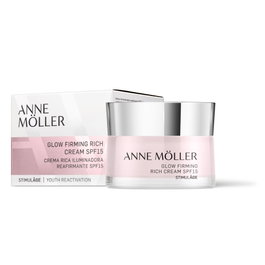 Anne Möller STIMULÂGE Glow Firming Cream SPF15 50 ml - Tratamiento Facial Hidratante Anti-Edad con Vitaminas C y E para Piel Firme y Luminosa