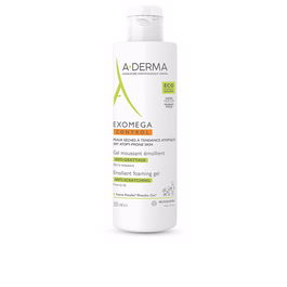A-Derma EXOMEGA CONTROL Gel Espumoso Emoliente para Piel Seca con Tendencia al Eczema Atópico, 500 ml