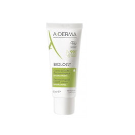 A-DERMA Crema Hidratante Ligera BIOLOGY 40 ml para Piel Frágil Normal a Mixta - Hidratación 24h, Sin Perfume, Ecológica