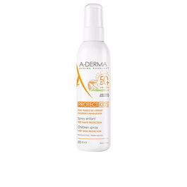 A-DERMA PROTECT KIDS spray solar infantil SPF50+ 200 ml - Protección muy alta para pieles sensibles, resistente al agua y sin fragancia