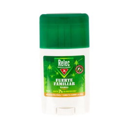 Relec Relec Fuerte Antimosquitos Barra - Repelente de Insectos con Icaridina 20%, Protección hasta 6 Horas, Uso Familiar