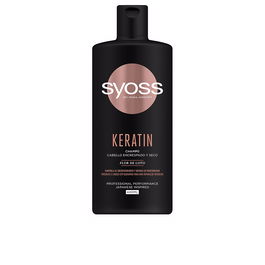 Syoss Champú Keratin Cabello Encrespado y Seco Antiencrespamiento Reparador con Flor de Loto y Amino Complex 440 ml
