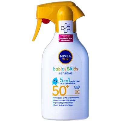 NIVEA SUN Spray Solar Babies & Kids Sensitive SPF 50+ 270 ml NIVEA SUN Spray Solar Babies & Kids Sensitive SPF 50+ 270 ml