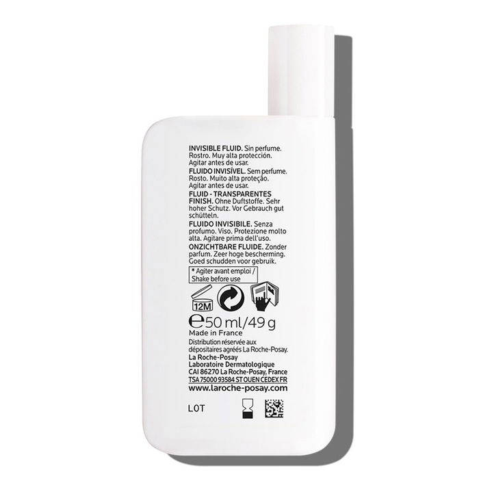 La Roche Posay ANTHELIOS UV-MUNE 400 Protector Solar Fluido Invisible SPF50+ 50 ml Resistente al Agua y al Sudor