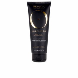 Revlon Body Cream Oro Fluido Crema Corporal Hidratante con Aceite de Argán Piel Suave Radiante y Perfumada 200ml
