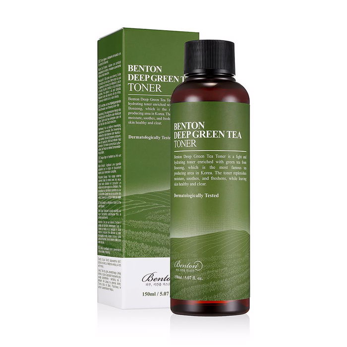 Benton Deep Green Tea Toner Tónico Facial Hidratante con Extracto de Té Verde 150 ml