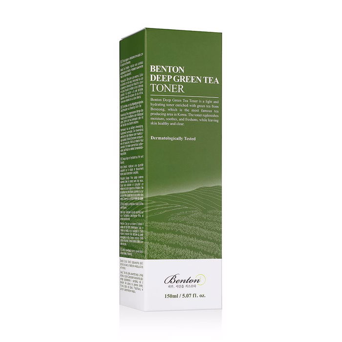 Benton Deep Green Tea Toner Tónico Facial Hidratante con Extracto de Té Verde 150 ml