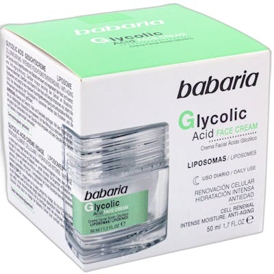Babaria GLYCOLIC ACID Crema Facial Renovación Celular 50 ml Babaria GLYCOLIC ACID Crema Facial Renovación Celular 50 ml