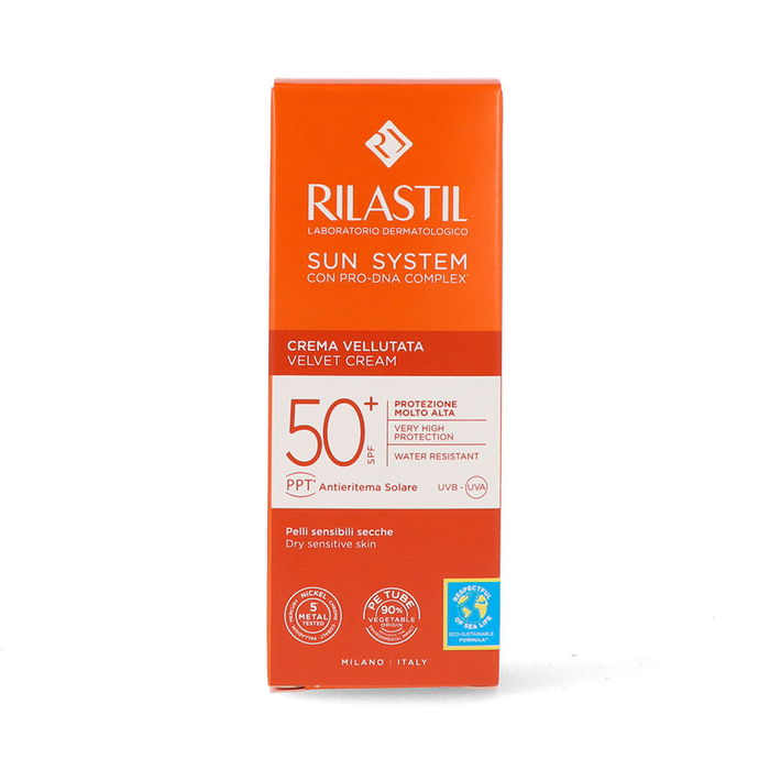 Rilastil SUN SYSTEM SPF50+ crema velluto protector solar facial 50 ml