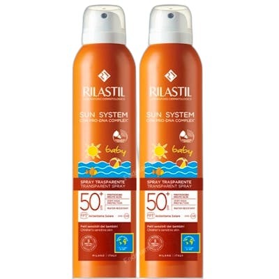 Rilastil Sun System Spray Transparente Baby SPF 50+ Pack 2 x 200 ml