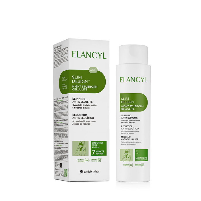 Elancyl Slim Design Noche Gel Reductor Anticelulítico Intensivo - Tratamiento de Noche para Eliminar Grasa - 200 ml