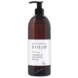 Ziaja Baltic Home Spa Fit Aceite de Masaje Reafirmante y Anticelulítico, con Cafeína y Gingko, para Piel Seca, 490 ml