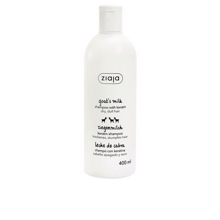 Ziaja Champú Leche de Cabra Hidratante para Cabello Seco y Opaco con Queratina, 400 ml Ziaja Champú Leche de Cabra Hidratante para Cabello Seco y Opaco con Queratina, 400 ml