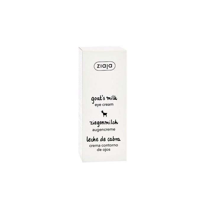 Ziaja Leche de Cabra Crema Contorno de Ojos Anti Ojeras y Bolsas, Hidratante y Reafirmante con Proteínas de Leche, 15 ml