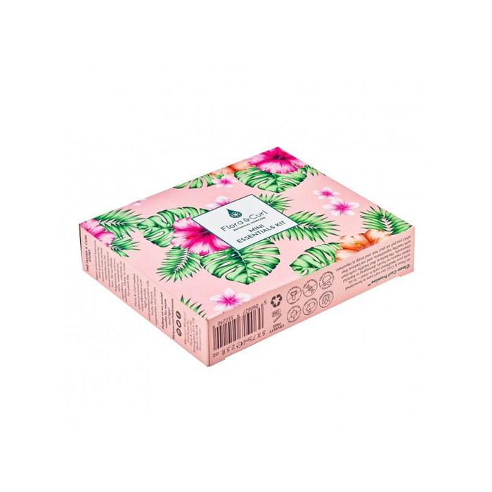 Flora Curl Mini Essentials Kit - Kit de Viaje para Rizos Hidratados, Definidos y con Forma - Contenido Total 375ml