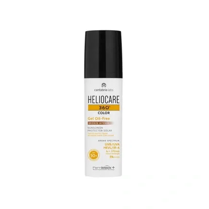 Heliocare 360° Gel Oilfree Bronze Intense SPF50+ 50 ml, Bronze intense