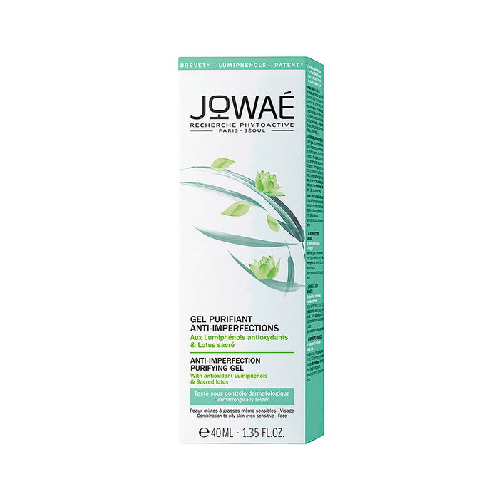 Jowaé ANTI-IMPERFECTION purifying gel limpiador facial cuidado pieles sensibles mixtas a grasas 40 ml