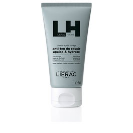 Lierac Bálsamo After Shave Calmante e Hidratante, Efecto 3 en 1, Sin Fragancia, para Todo Tipo de Pieles, 75 ml