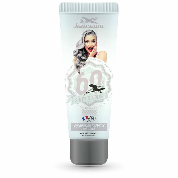 Hairgum SIXTY'S COLOR silver pink