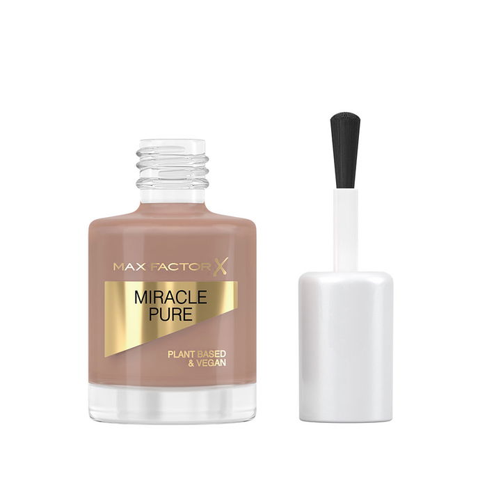 Max Factor MIRACLE PURE Nail Polish #812 Spiced Chai - Esmalte de Uñas Vegano con Ingredientes Naturales, Acabado Brillante, 12 ml