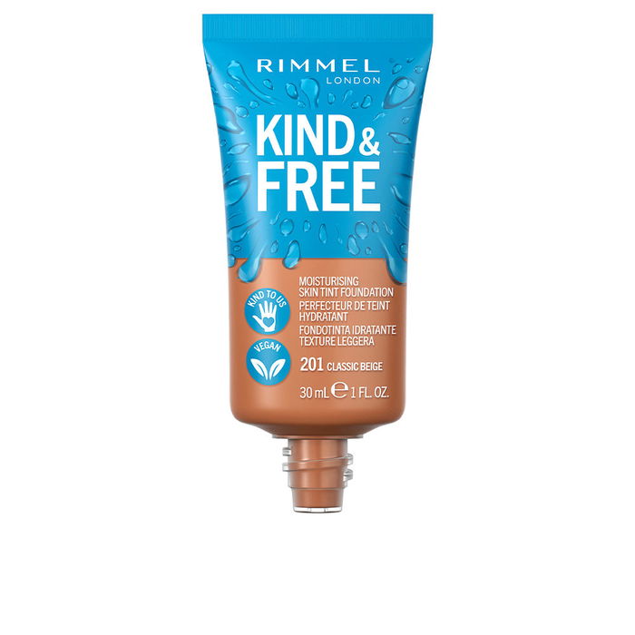 Rimmel London Base de Maquillaje Kind & Free Skin Tint Foundation Tono #201-classic beige 30 ml Rimmel London Base de Maquillaje Kind & Free Skin Tint Foundation Tono #201-classic beige 30 ml