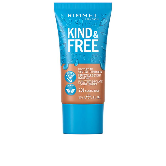 Rimmel London Base de Maquillaje Kind & Free Skin Tint Foundation Tono #201-classic beige 30 ml Rimmel London Base de Maquillaje Kind & Free Skin Tint Foundation Tono #201-classic beige 30 ml