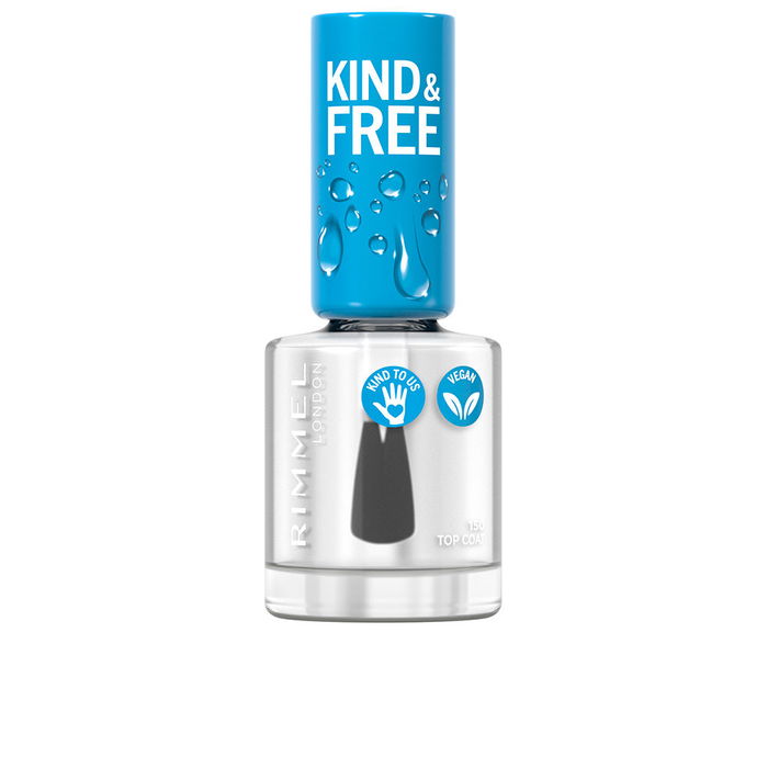 Rimmel London KIND & FREE top coat #150 Esmalte de Uñas Clean Vegano Base Biológica 8ml Rimmel London KIND & FREE top coat #150 Esmalte de Uñas Clean Vegano Base Biológica 8ml