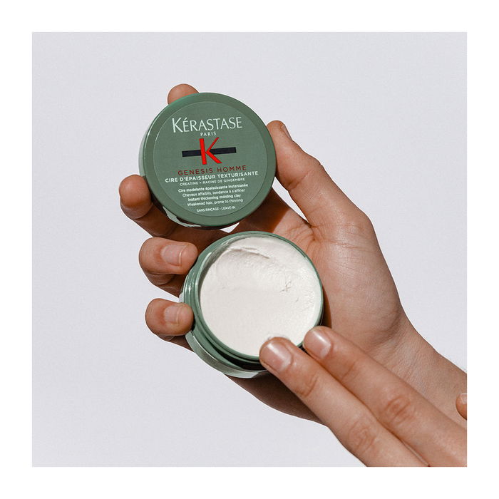 Kerastase GENESIS HOMME Cire Push-Up Cera Voluminizadora para Cabello Masculino, 75 ml