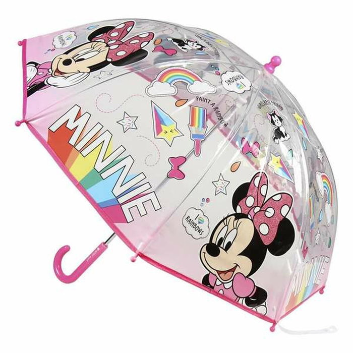 Cerdá Paraguas Manual Poe Minnie 45 cm Rosa